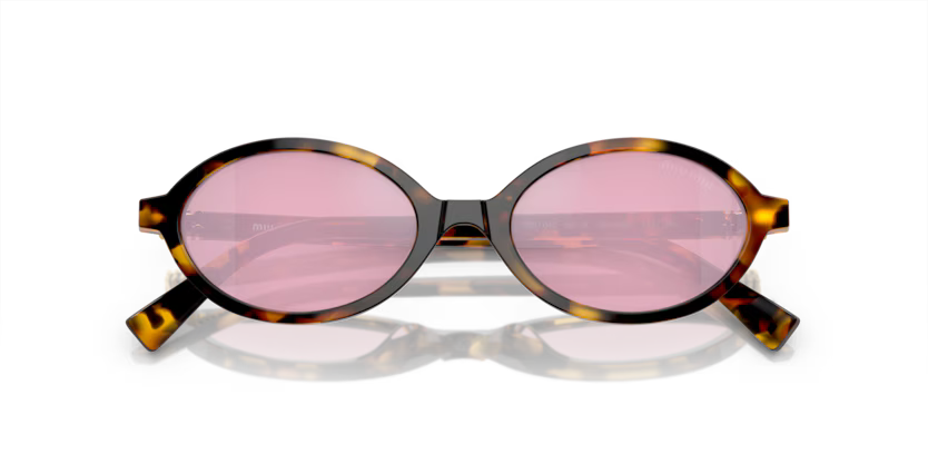 MIU MIU Round Acetate Sunglasses