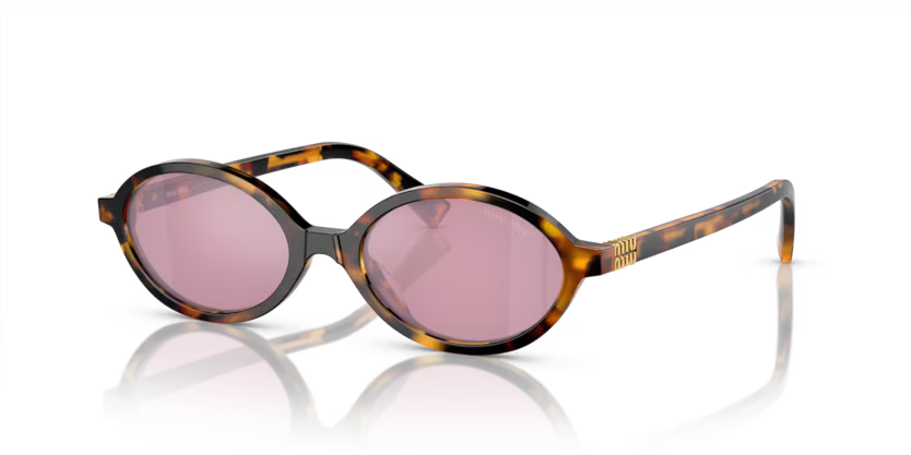 MIU MIU Round Acetate Sunglasses