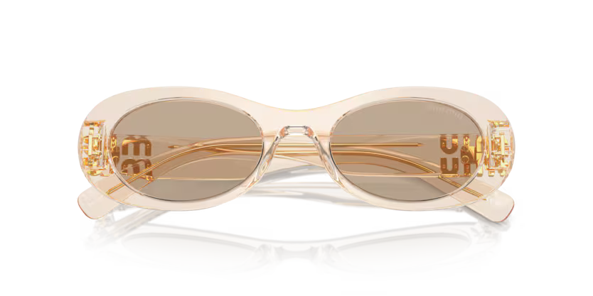 MIU MIU Oval Acetate Sunglasses