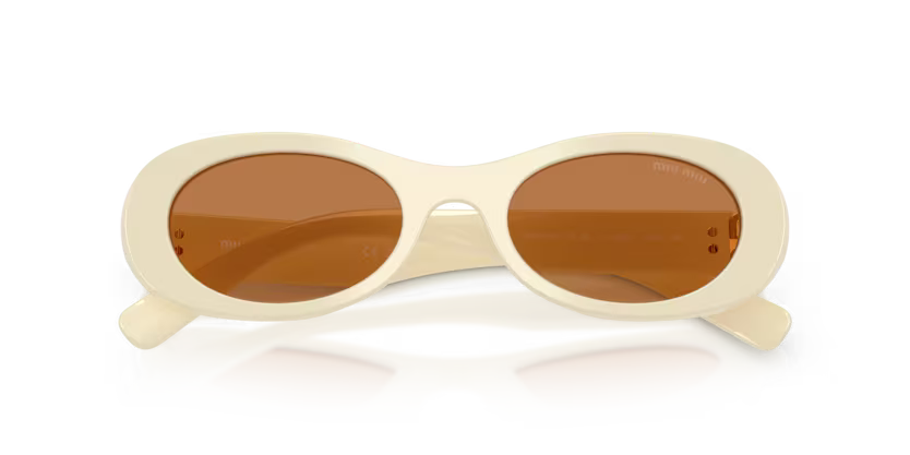 MIU MIU Oval Acetate Sunglasses
