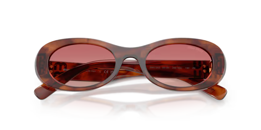MIU MIU Oval Acetate Sunglasses