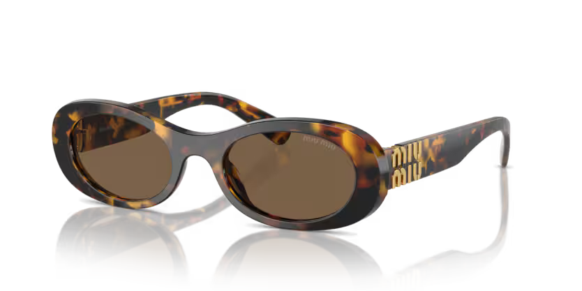 MIU MIU Oval Acetate Sunglasses