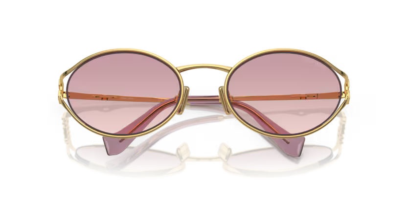 MIU MIU Oval Metal Sunglasses