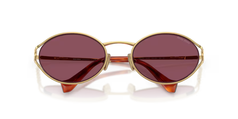 MIU MIU Oval Metal Sunglasses