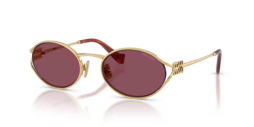 MIU MIU Oval Metal Sunglasses