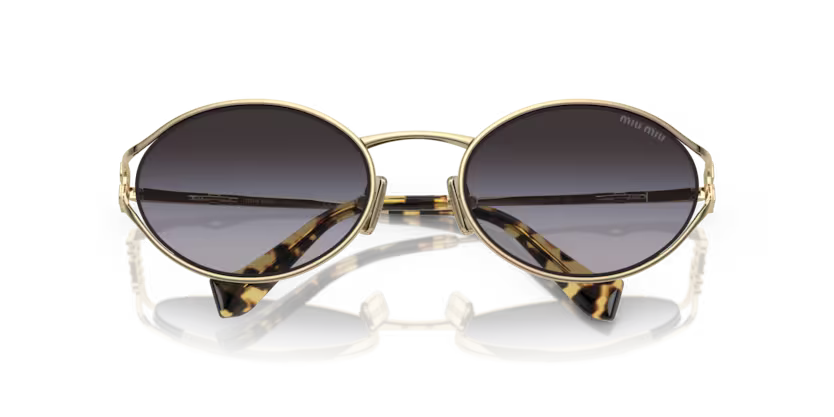 MIU MIU Oval Metal Sunglasses
