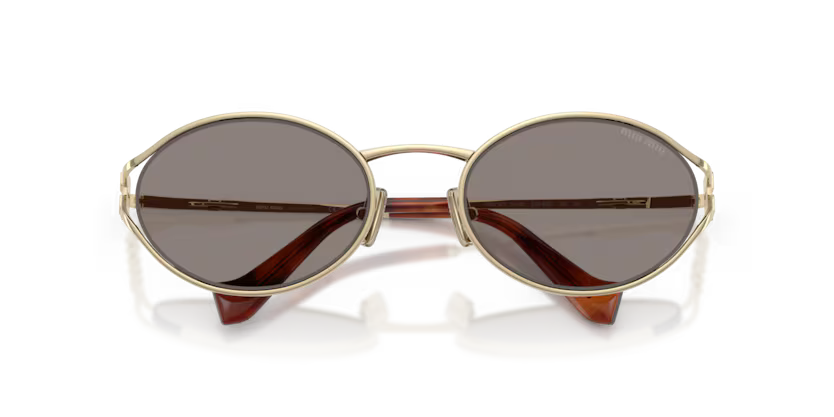 MIU MIU Oval Metal Sunglasses