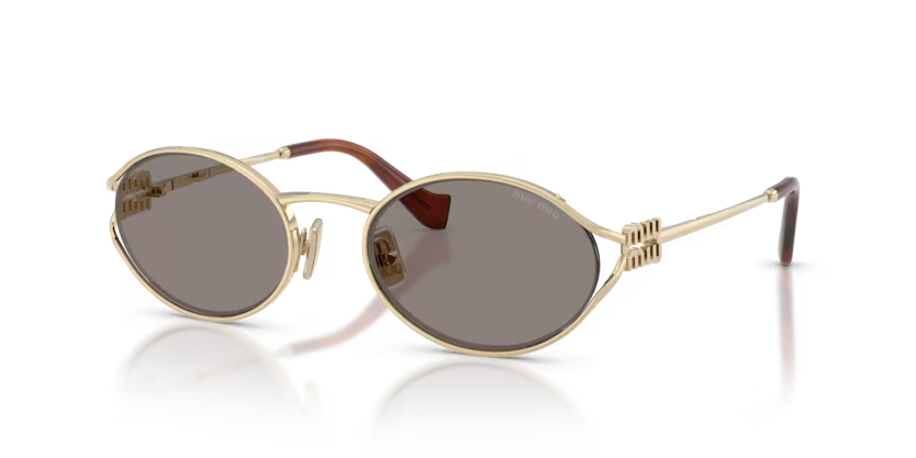 MIU MIU Oval Metal Sunglasses