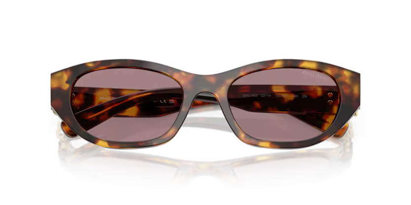 MIU MIU Oval Acetate Sunglasses