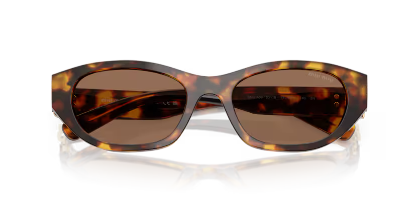 MIU MIU Oval Acetate Sunglasses