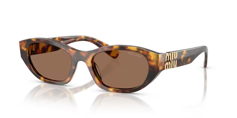 MIU MIU Oval Acetate Sunglasses