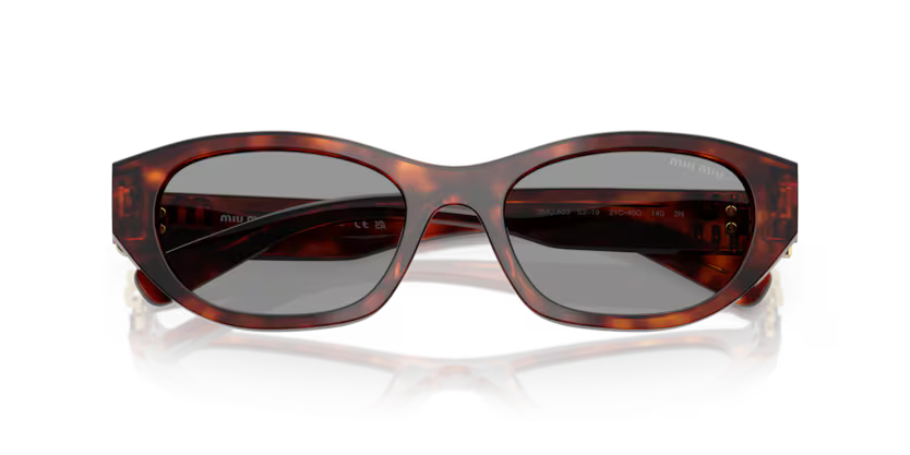 MIU MIU Oval Acetate Sunglasses