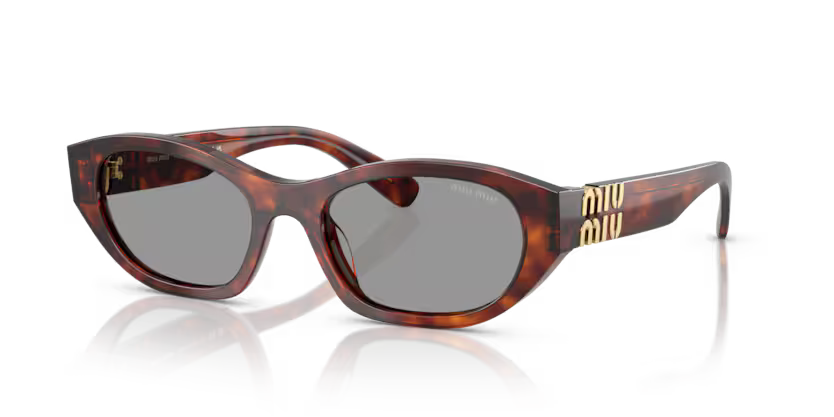 MIU MIU Oval Acetate Sunglasses