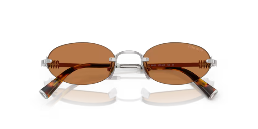 MIU MIU Oval Rimless Sunglasses