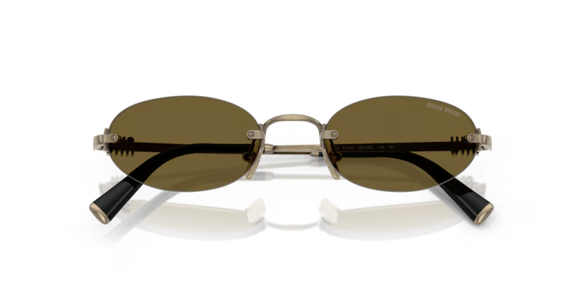 MIU MIU Oval Rimless Sunglasses