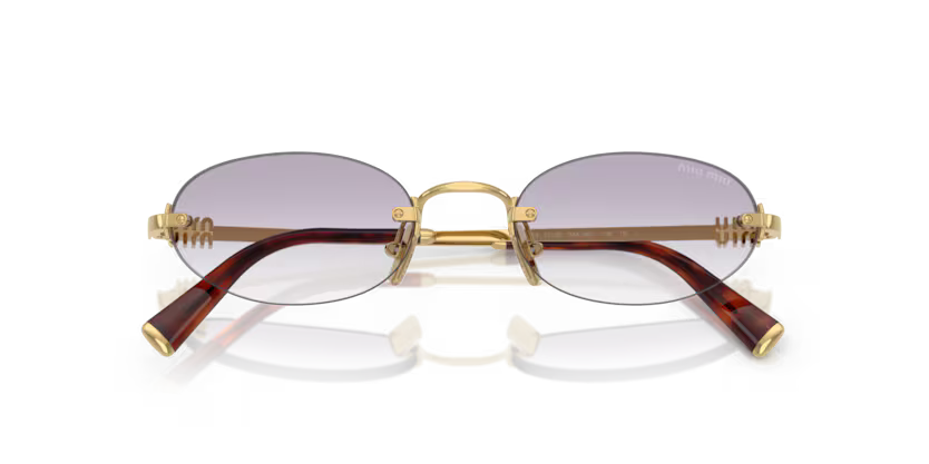 MIU MIU Oval Rimless Sunglasses