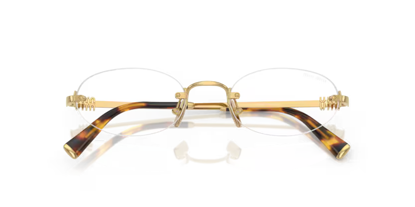 MIU MIU Oval Rimless Sunglasses