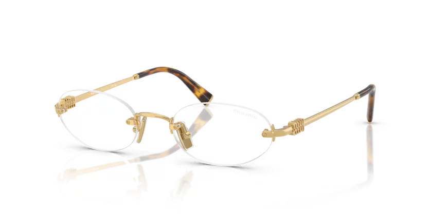 MIU MIU Oval Rimless Sunglasses