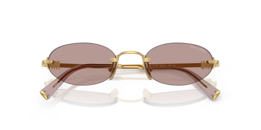 MIU MIU Oval Rimless Sunglasses