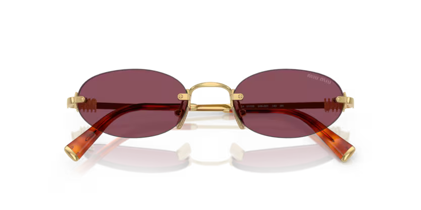 MIU MIU Oval Rimless Sunglasses