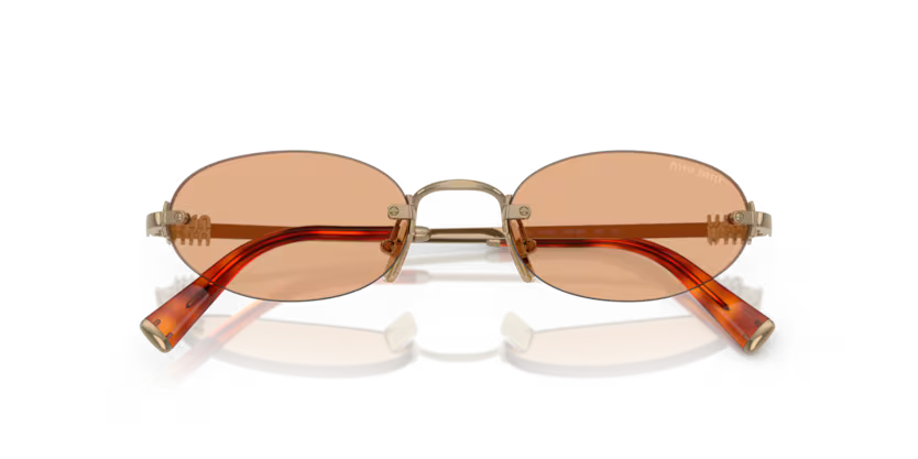 MIU MIU Oval Rimless Sunglasses