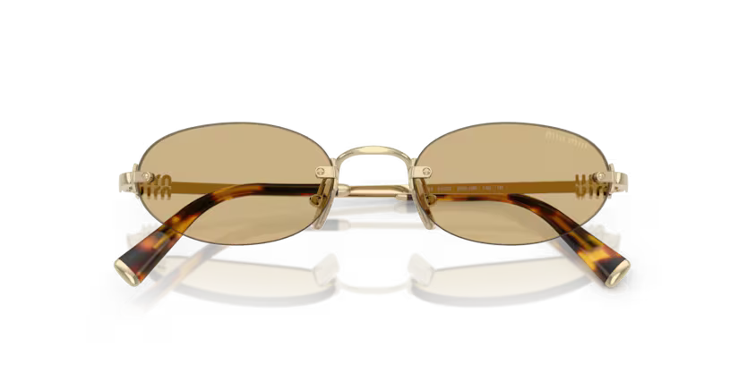 MIU MIU Oval Rimless Sunglasses