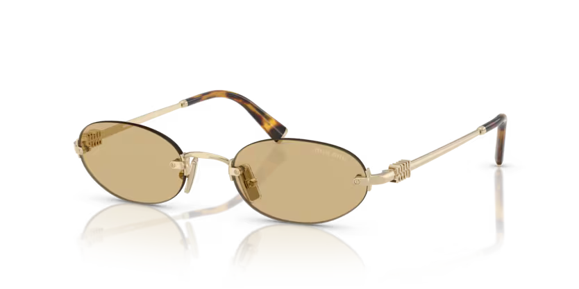 MIU MIU Oval Rimless Sunglasses