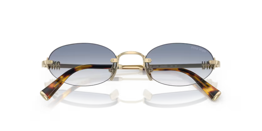 MIU MIU Oval Rimless Sunglasses