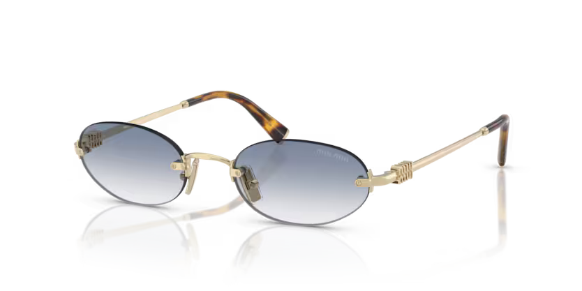 MIU MIU Oval Rimless Sunglasses