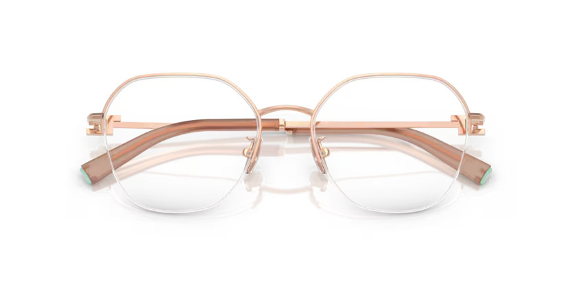 Tiffany & Co. Half Rim Metal Eyeglasses