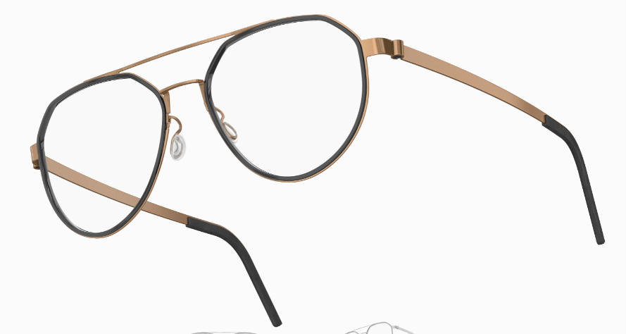 Lindberg Strip Titanium Aviator Eyeglasses
