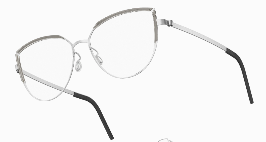 Lindberg Strip Titanium Cat Eye Eyeglasses