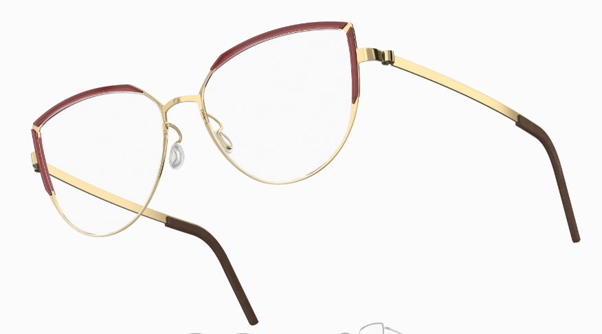 Lindberg Strip Titanium Cat Eye Eyeglasses