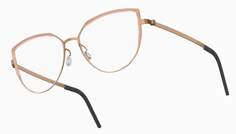 Lindberg Strip Titanium Cat Eye Eyeglasses