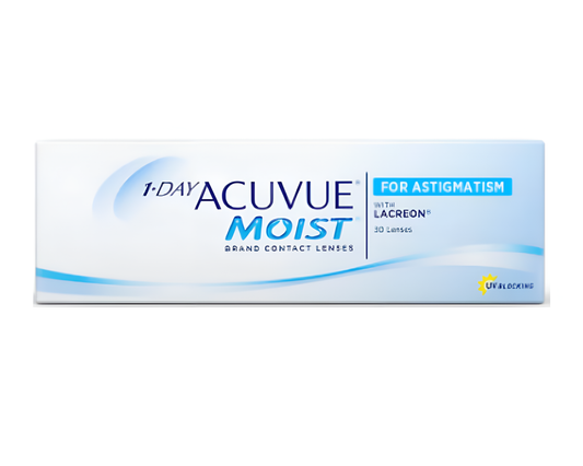 ACUVUE Moist for Astigmatism 1-Day 30 pack ($53.67/Box after Rebate for Annual Supply)