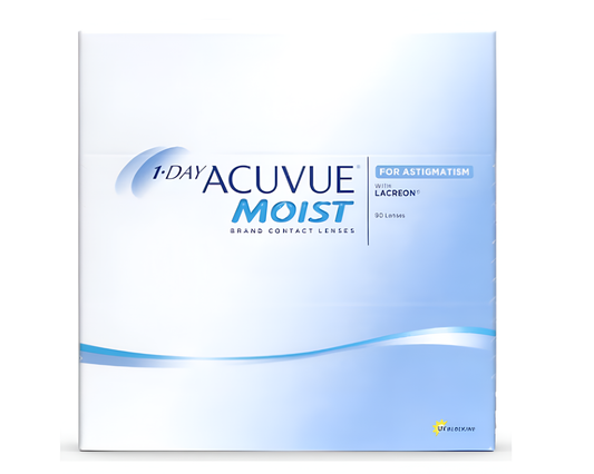 ACUVUE Moist for Astigmatism 1-Day 90 pack ($109/Box after Rebate for Annual Supply)