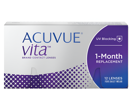 ACUVUE VITA Monthly 12 pack ($95/Box after Rebate for Annual Supply)
