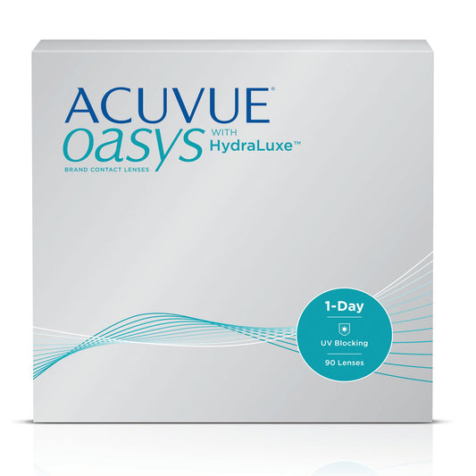 ACUVUE Oasys with HydraLuxe 1-Day 90pack  ($80.38/Box after Rebate for Annual Supply)