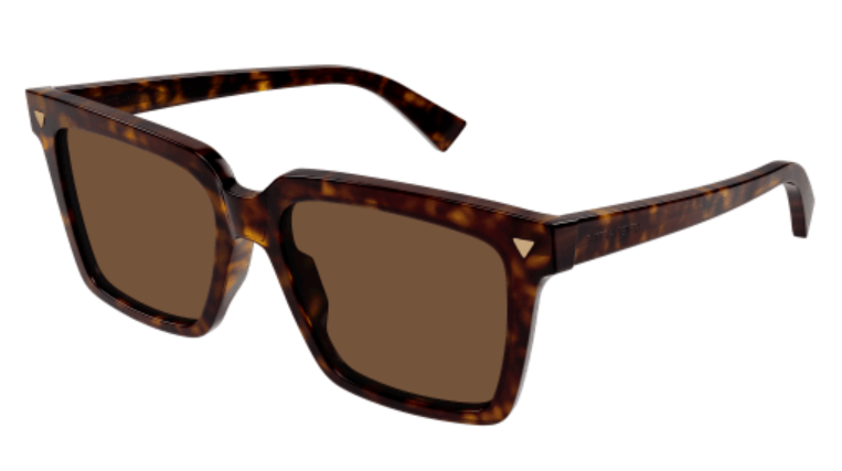 サングラス BOTTEGA VENETA FW22 ANGLE SUNGLASSES (712690 V23302504) Bottega Veneta Trapezoidal Acetate Sunglasses – Prestige Optical