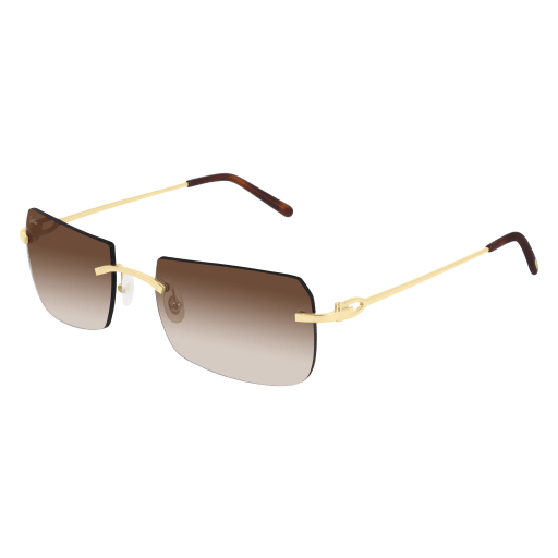 Signature C de Cartier Rimless Metal Sunglasses