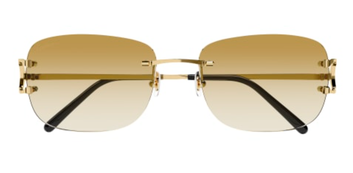 Signature C de Cartier Rimless Metal Sunglasses