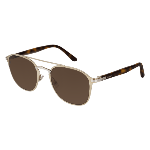 Santos de Cartier Aviator Metal Sunglasses