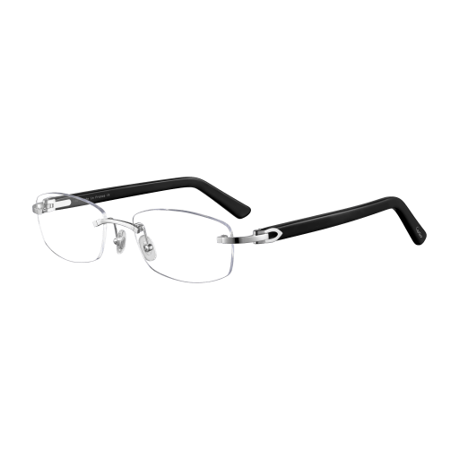C Allongé de Cartier Motif Rectangular Acetate Eyeglasses