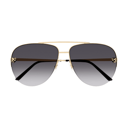 Panthère de Cartier Aviator Metal Sunglasses