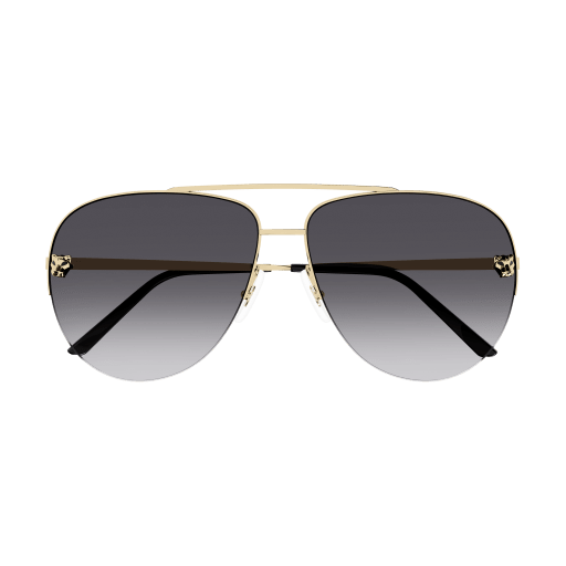 Panthère de Cartier Aviator Metal Sunglasses
