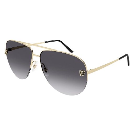 Panthère de Cartier Aviator Metal Sunglasses