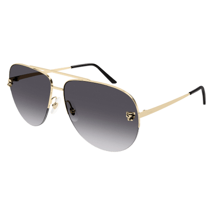 Panthère de Cartier Aviator Metal Sunglasses