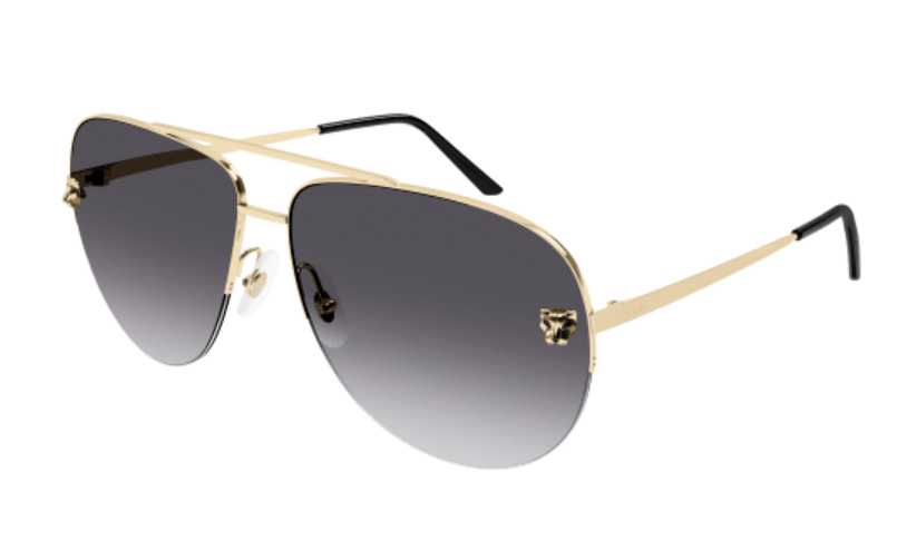 Panthère de Cartier Aviator Metal Sunglasses