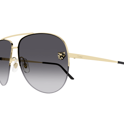 Panthère de Cartier Aviator Metal Sunglasses