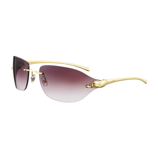 Panthère de Cartier Oval Rimless Sunglasses